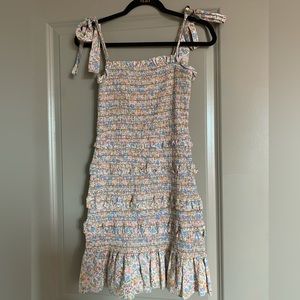 Storia Floral Print Rouched Dress